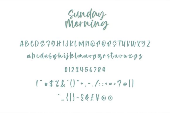 Sunday Morning Font Poster 5