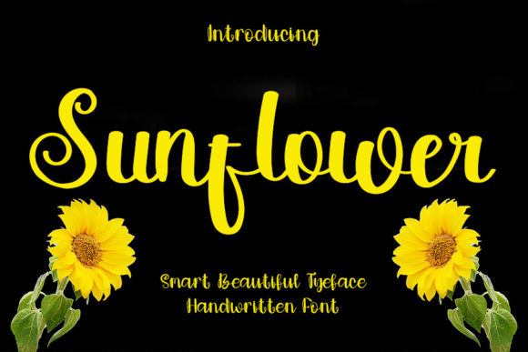 Sunflower Font Poster 1