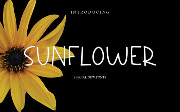 Sunflower Font Poster 1