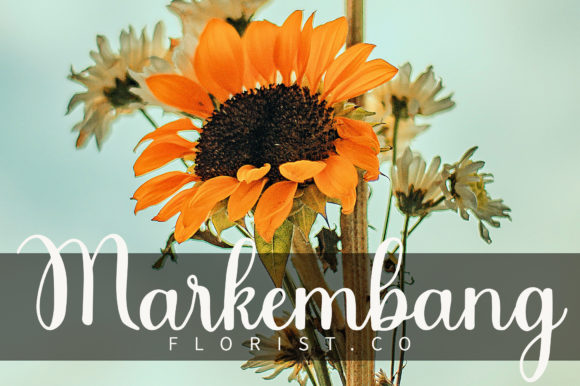 Sunflowers Font Poster 5