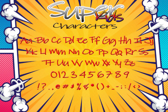 Super Kids Font Poster 5