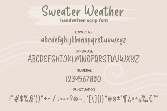 Sweater Weather Font Poster 8