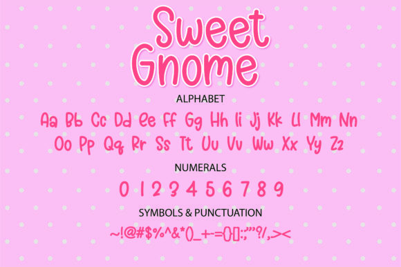 Sweet Gnome Font Poster 2