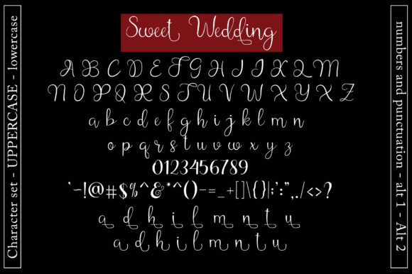 Sweet Wedding Font Poster 4