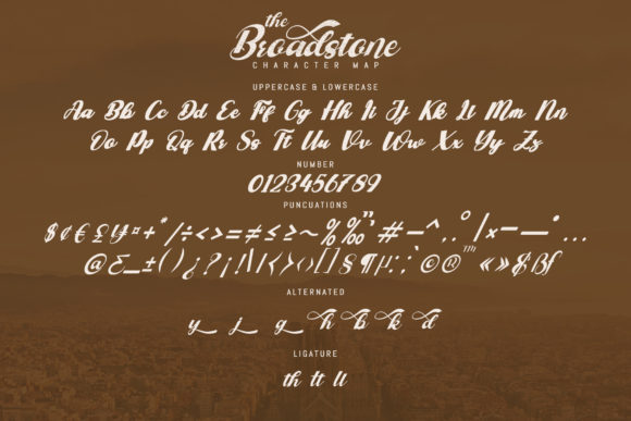 The Broadstone Font Poster 8