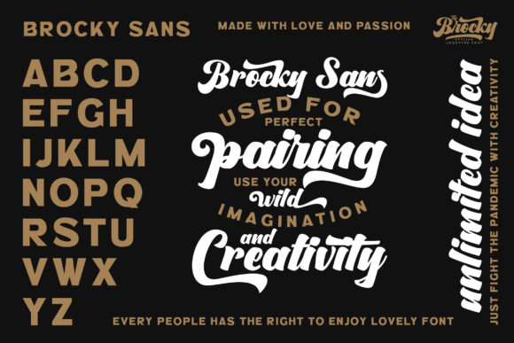The Brocky Font Poster 3