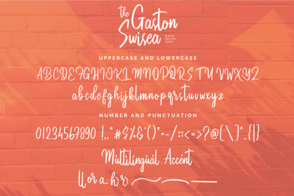 The Gaston Swisea Font Poster 10