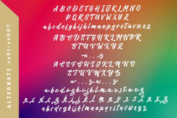 The Kedmote Script Font Poster 11