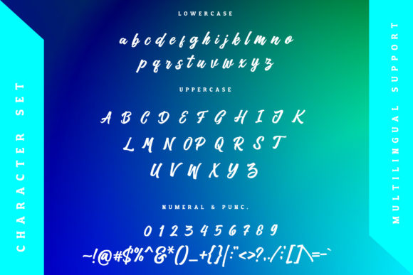 The Kedmote Script Font Poster 10