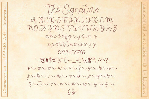 The Signature Font Poster 2