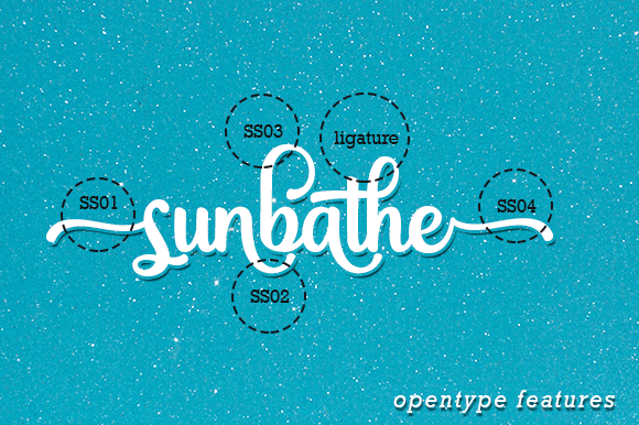 The Sunbathe Font Poster 6
