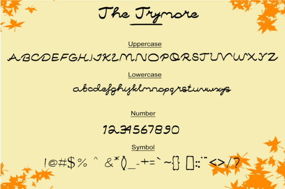 The Trymore Font Poster 4