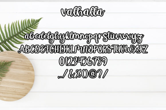 The Valhala Angel Font Poster 3