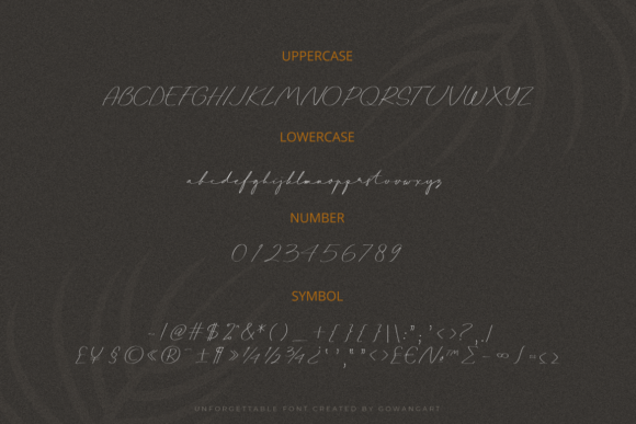 Unforgettable Font Poster 2