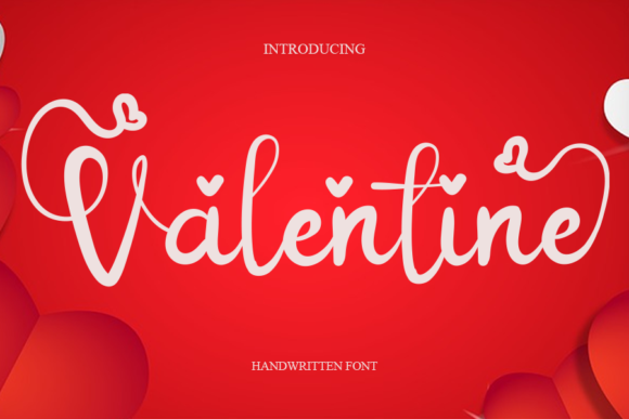 Valentine Font Poster 1