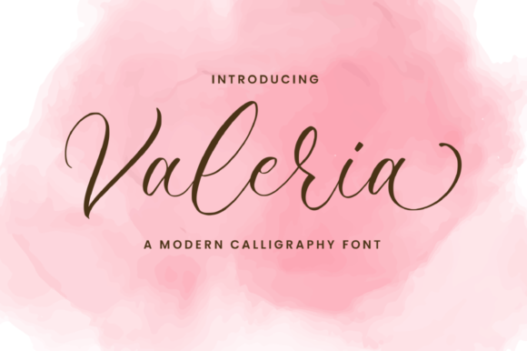 Valeria Font Poster 1