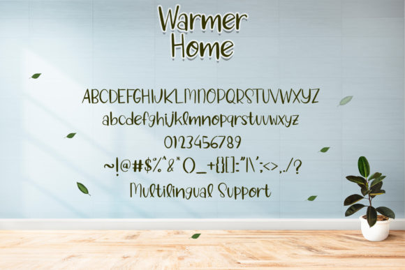 Warmer Home Font Poster 6