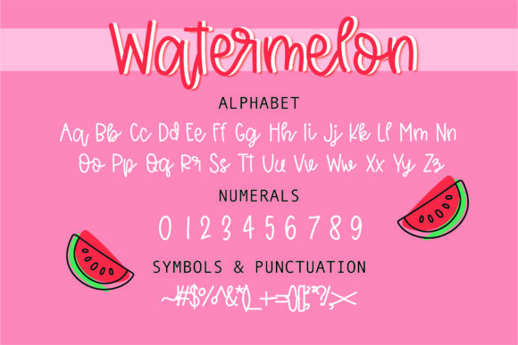 Watermelon Font Poster 2