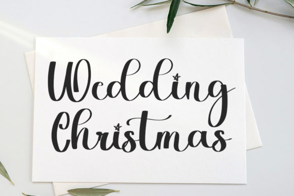 Wedding Christmas Font Poster 6