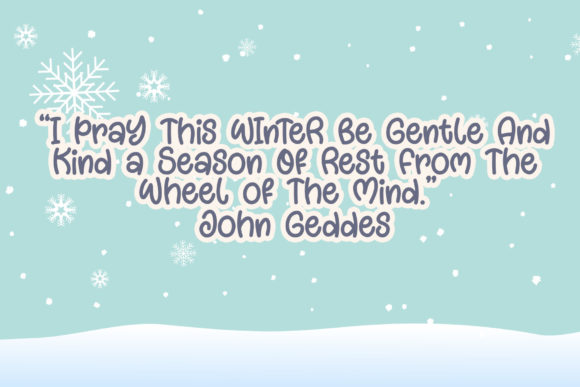 Winter Feast Font Poster 3