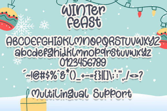 Winter Feast Font Poster 4