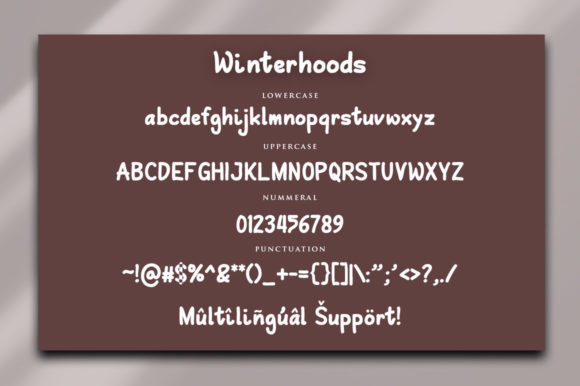 Winterhoods Font Poster 7