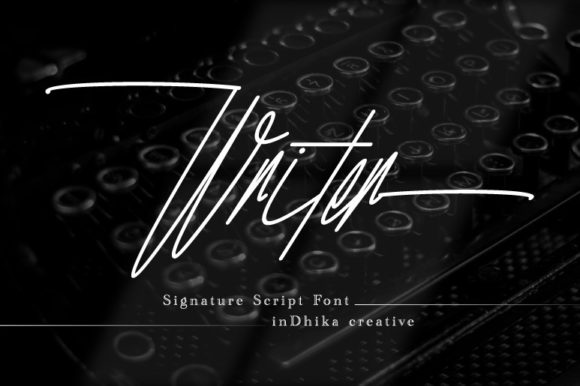 Writer Font Poster 1