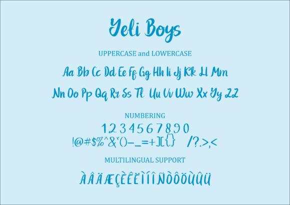 Yeti Boys Font Poster 2