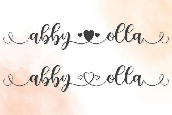 Abby Olla Font Poster 2