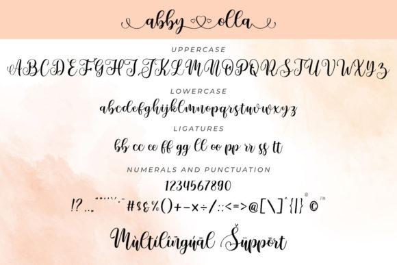 Abby Olla Font Poster 8