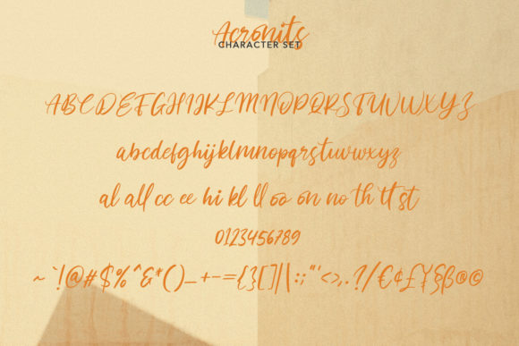 Acronits Font Poster 8