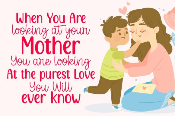 Adorable Mother Font Poster 2