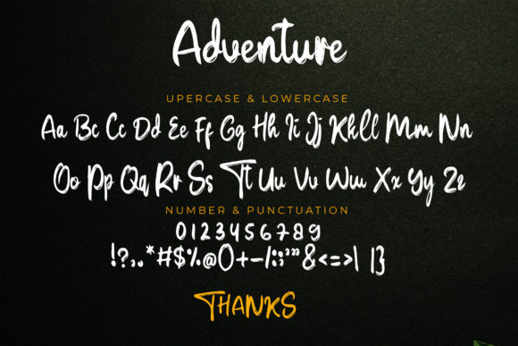 Adventures Font Poster 8