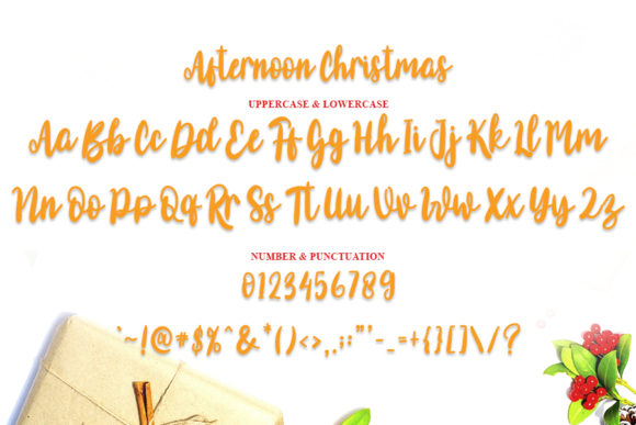 Afternoon Christmas Font Poster 2