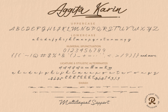 Aggita Karin Font Poster 7