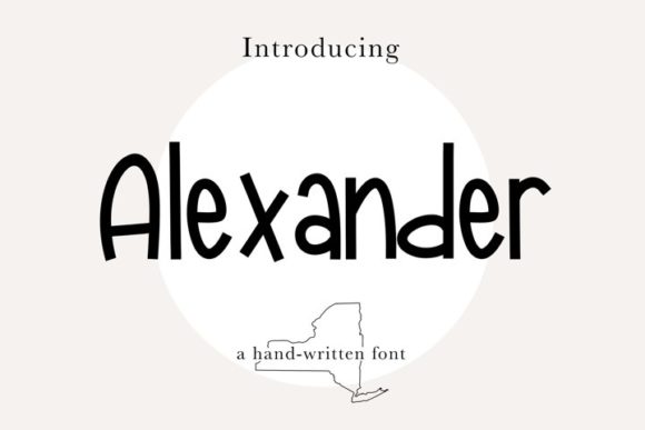 Alexander Font Poster 1