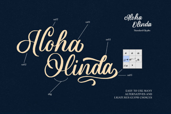 Aloha Olinda Font Poster 3