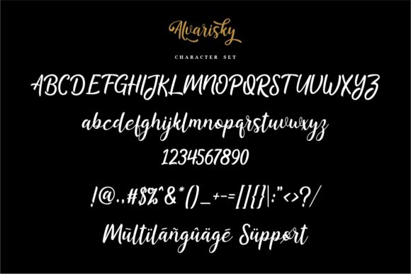 Alvarisky Font Poster 10