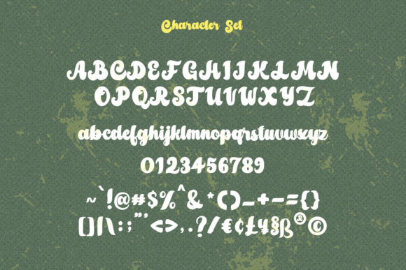 Amberlion Script Font Poster 8