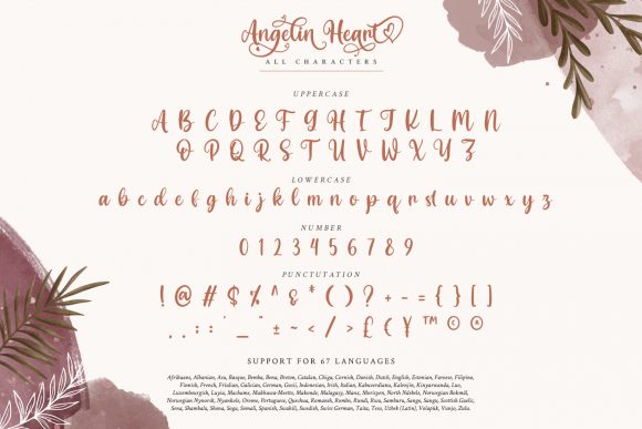 Angelin Heart Font Poster 7