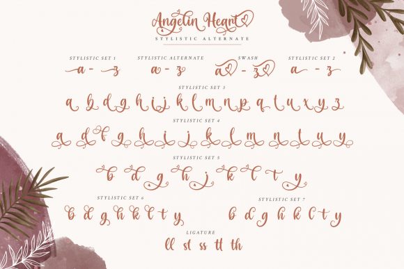 Angelin Heart Font Poster 8