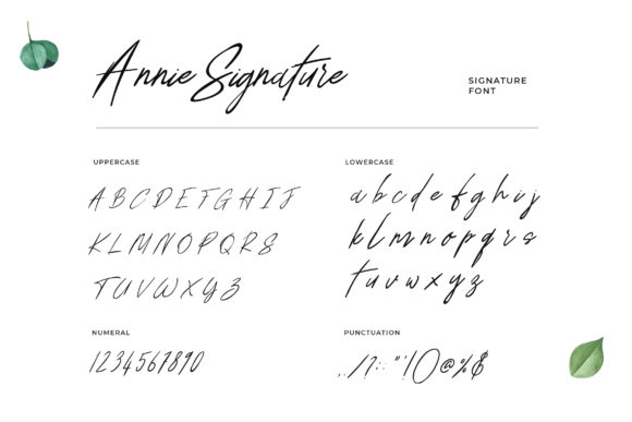 Annie Signature Font Poster 3