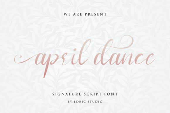 April Dance Font Poster 2