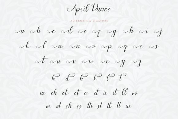 April Dance Font Poster 8