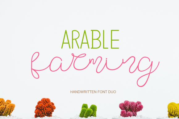 Arable Farming Font Poster 2