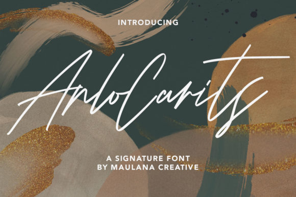 Arlo Carits Font Poster 1