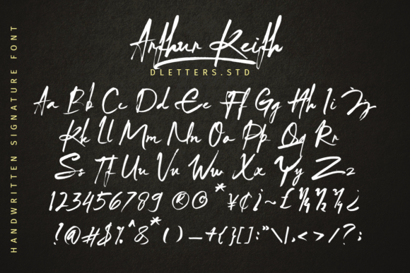 Arthur Keith Font Poster 9