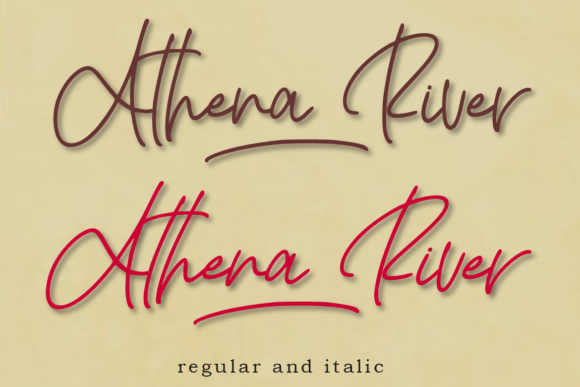 Athena River Font Poster 13