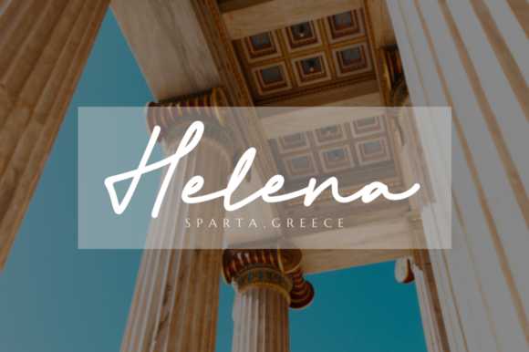 Athena Signature Font Poster 8