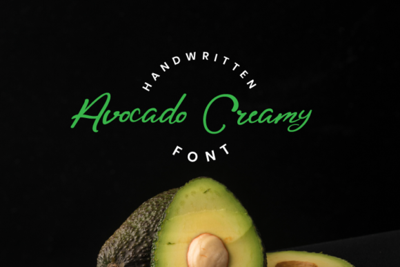 Avocado Creamy Font Poster 1